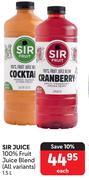 Sir Fruit Juice 100% Fruit Juice Blend (All Variants)-1.5L Each