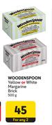 Woodenspoon Yellow Or White Margarine Brick-For Any 2 x 500g