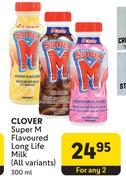 Clover Super M Flavoured Long Life Milk (All Variants)-For Any 2 x 300ml