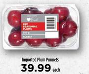 Imported Plum Punnets-Each