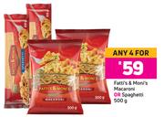 Fatti's & Moni's Macaroni Or Spaghetti-For 4 x 500g