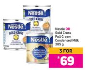 Nestle Or Gold Cross Full Cream Condensed Milk-For 3 x 385g