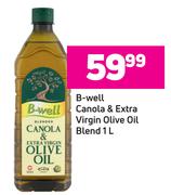 B-Well Canola & Extra Virgin Olive Oil Blend-1L