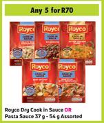 Royco Dry Cook In Sauce Or Pasta Sauce Assorted-For 5 x 37g-54g