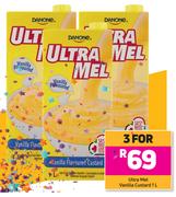 Ultra Mel Vanilla Custard-For 3 x 1L