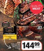 Spar Tender & Tasty Pork Spare Ribs (BBQ Or Sweet & Sticky)-1kg Per Pack