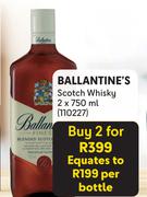 Ballantine's Scotch Whisky-2 x 750ml