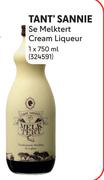 Tant's Sannie Se Melktert Cream Liqueur-For 2 x 750ml