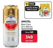 Amstel Beer Cans-24 x 500ml Per Case
