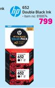 HP 652 Double Black Ink