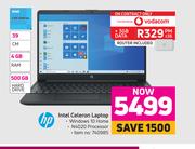HP 39cm Intel Celeron Laptop-On 3 GB Data