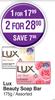 Lux Beauty Soap Bar Assorted-175g
