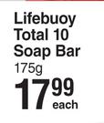 Lifebuoy Total 10 Soap Bar-175g Each