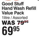Good Stuff Hand Wash Refill Value Pack Assorted-1L