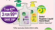 Dettol Hygiene Liquid Hand Wash Assorted-200ml