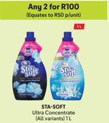 Sta-Soft Ultra Concentrate(All Variants)-For Any 2 x 1Ltr