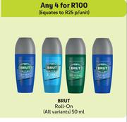 Brut Roll-On (All Variants)-For Any 4 x 50ml
