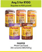 Pampers Moist Cat Food (All Variants)-For Any 5 x 385/400g