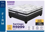 Sleepmasters Santiago 152cm Queen Bed Set