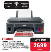 Canon Pixma G3410 3 In 1 Colour Ink Tank Printer