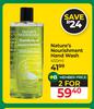 Nature's Nourishment Hand Wash-For 2 x 450ml