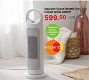 Equation Tower Electric Fan Heater White 2000W