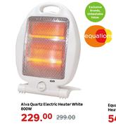 Alva 800W White Quartz Electric Heater