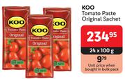 Koo Tomato Paste Original Sachet-24 x 100g