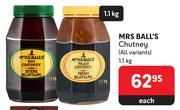 Mrs Ball's Chutney (All Variants)-1.1Kg Each