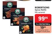 Robertsons Spice Refill (All Variants)-5 x 128/160/168g