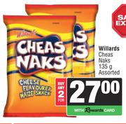 Willards Cheas Naks Assorted-For Any 2 x 135g