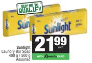Sunlight Laundry Bar Soap Assorted-400g/500g Each