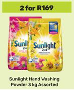 Sunlight Hand Washing Powder Assorted-For 2 x 3Kg