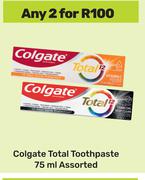 Colgate Total Toothpaste Assorted-For Any 2 x 75ml