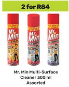 Mr.Min Multi Surface Cleaner Assorted-For 2 x 300ml