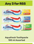 Aquafresh Toothpaste Assorted-For Any 3 x 100ml