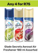 Glade Secrets Aerosol Air Freshener Assorted-For Any 4 x 180ml