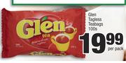 Glen Tagless Teabags-100s Per Pack