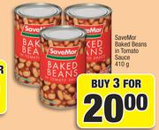 Save Mor Baked Beans In Tomato Sauce-For 3 x 410g