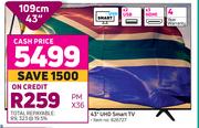 Hisense 43" UHD Smart TV