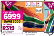 Hisense 50" UHD Smart TV