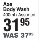 Axe Body Wash Assorted-400ml