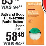 Clean Logic Bath & Body Dual Texture Facial Buffers 3 Pack