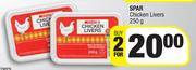 Spar Chicken Livers-For 2 x 250g