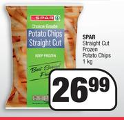 Spar Straight Cut Frozen Potato Chips-1kg
