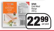 Spar Cold Meat Range-200g Per Pack