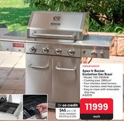Megamaster Apex 4 Burner Evolution Gas Braai 720-0958HB-Each