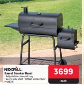 Nexgrill Barrel Smoker Braai