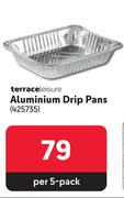Terrace Leisure Aluminium Drip Pans-Per 5 Pack
