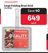 Megamaster Large Folding Braai Grid